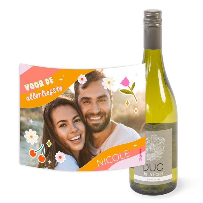 Duc de la Fôret | Chardonnay | Voor de allerliefste met eigen foto en naam | 750 ml