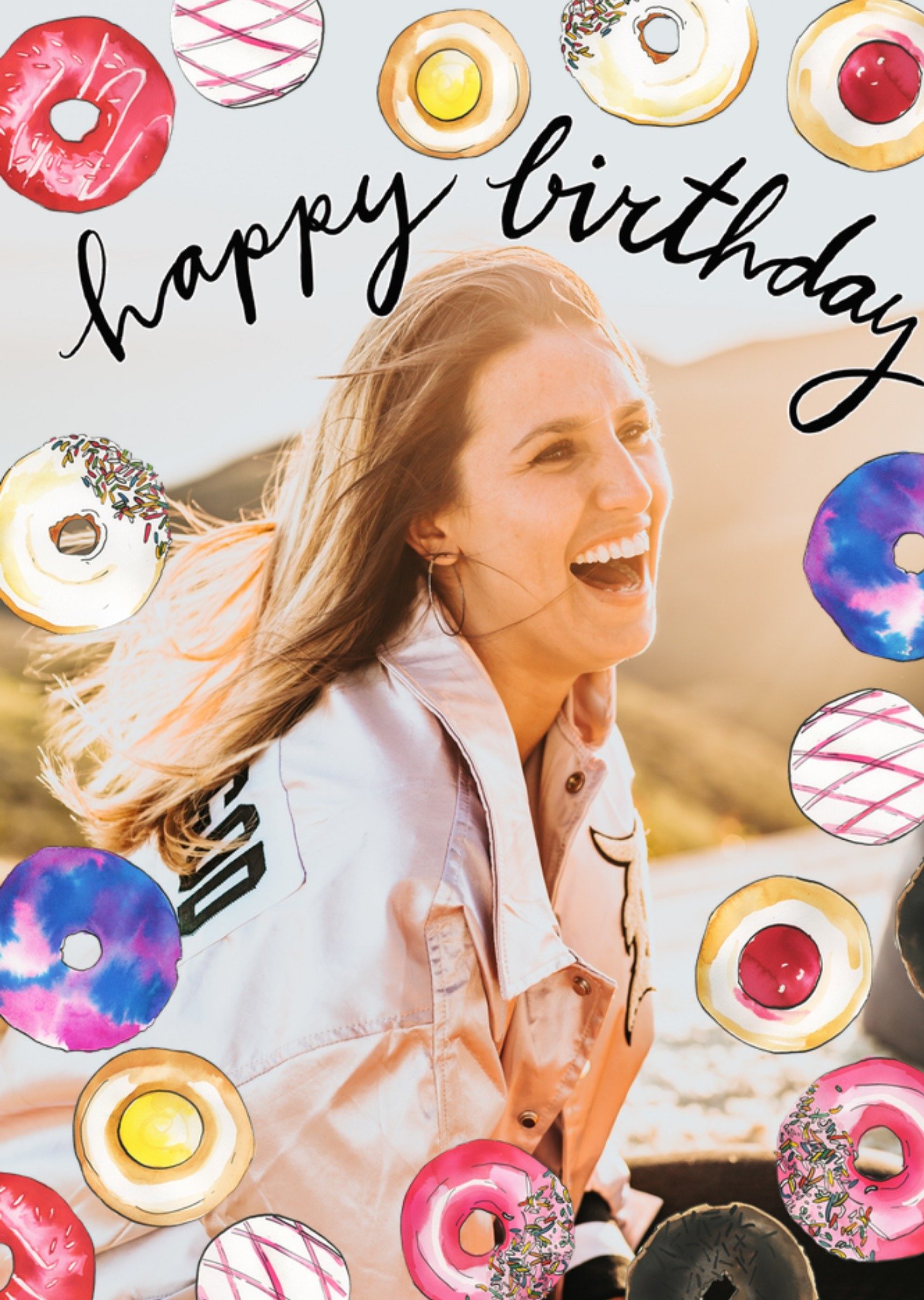 Marie Bodie Verjaardagskaart Donuts Met foto Kaart Marie Bodié