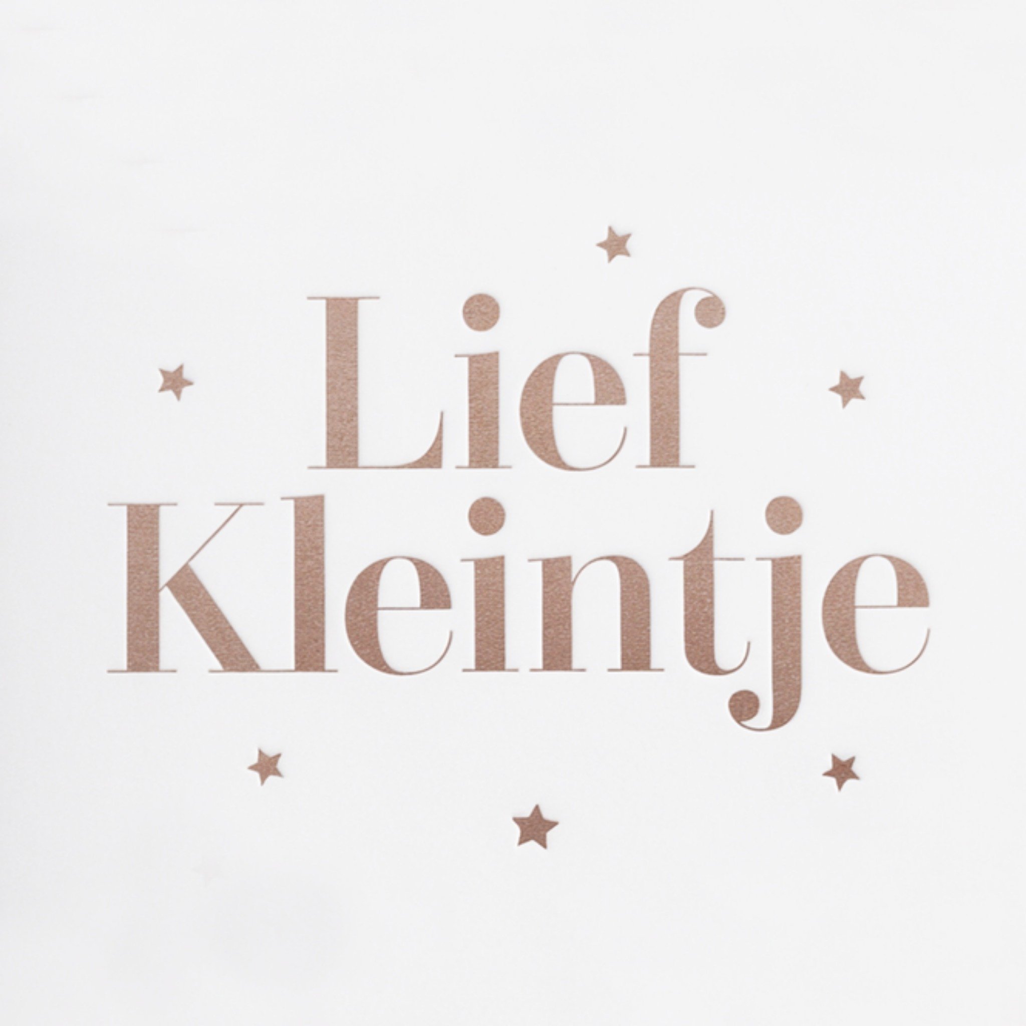 Greetz Geboortekaart Lief Kleintje Vierkant