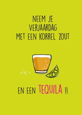 Paperclip | Verjaardagskaart | tequila