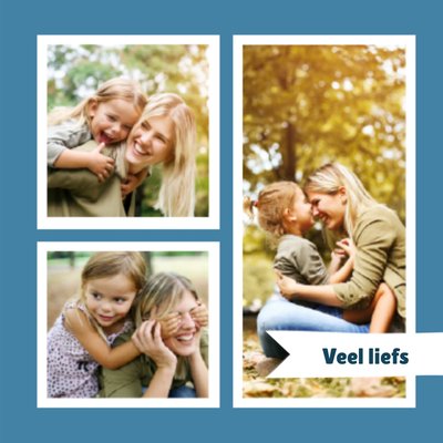 Collage Foto Upload Veel Liefs Kaart