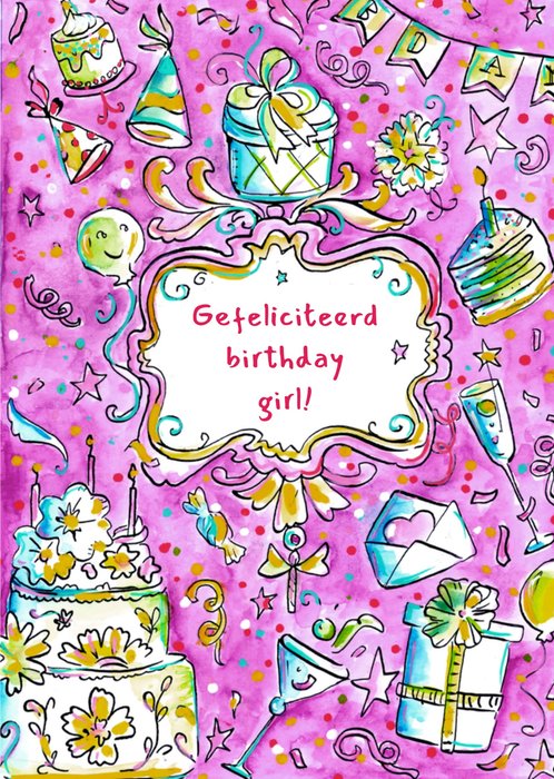 Jill | Verjaardagskaart | Feestje | Birthday girl