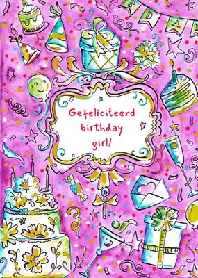 Jill | Verjaardagskaart | Feestje | Birthday girl