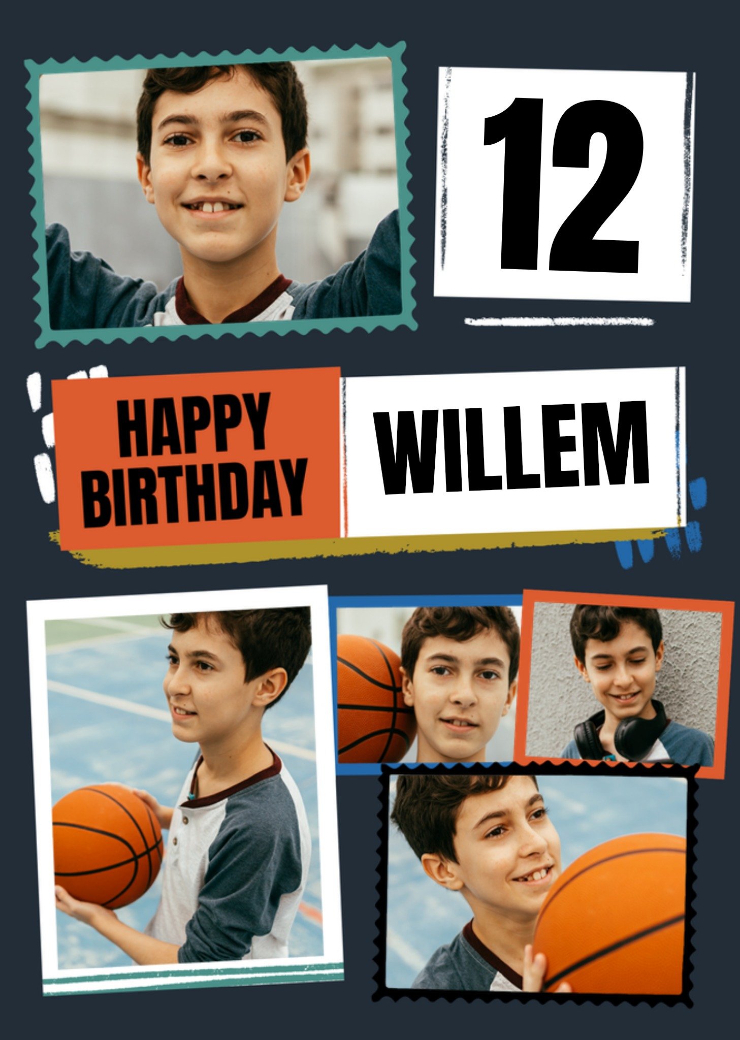 Greetz Verjaardagskaart 12 Happy birthday Standard Card