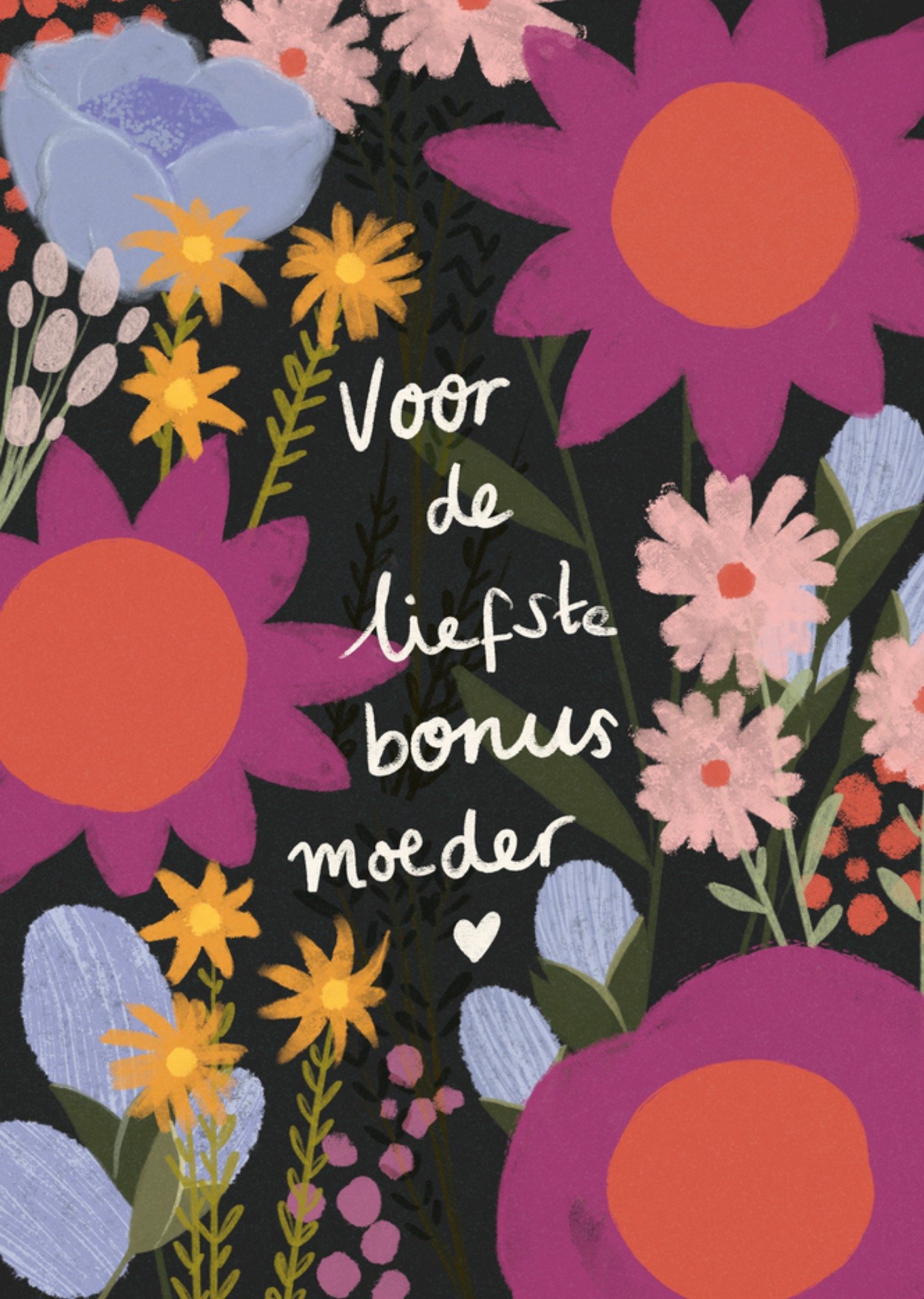 Moederdagkaart Voor de liefste bonus moeder Kaart Greetz