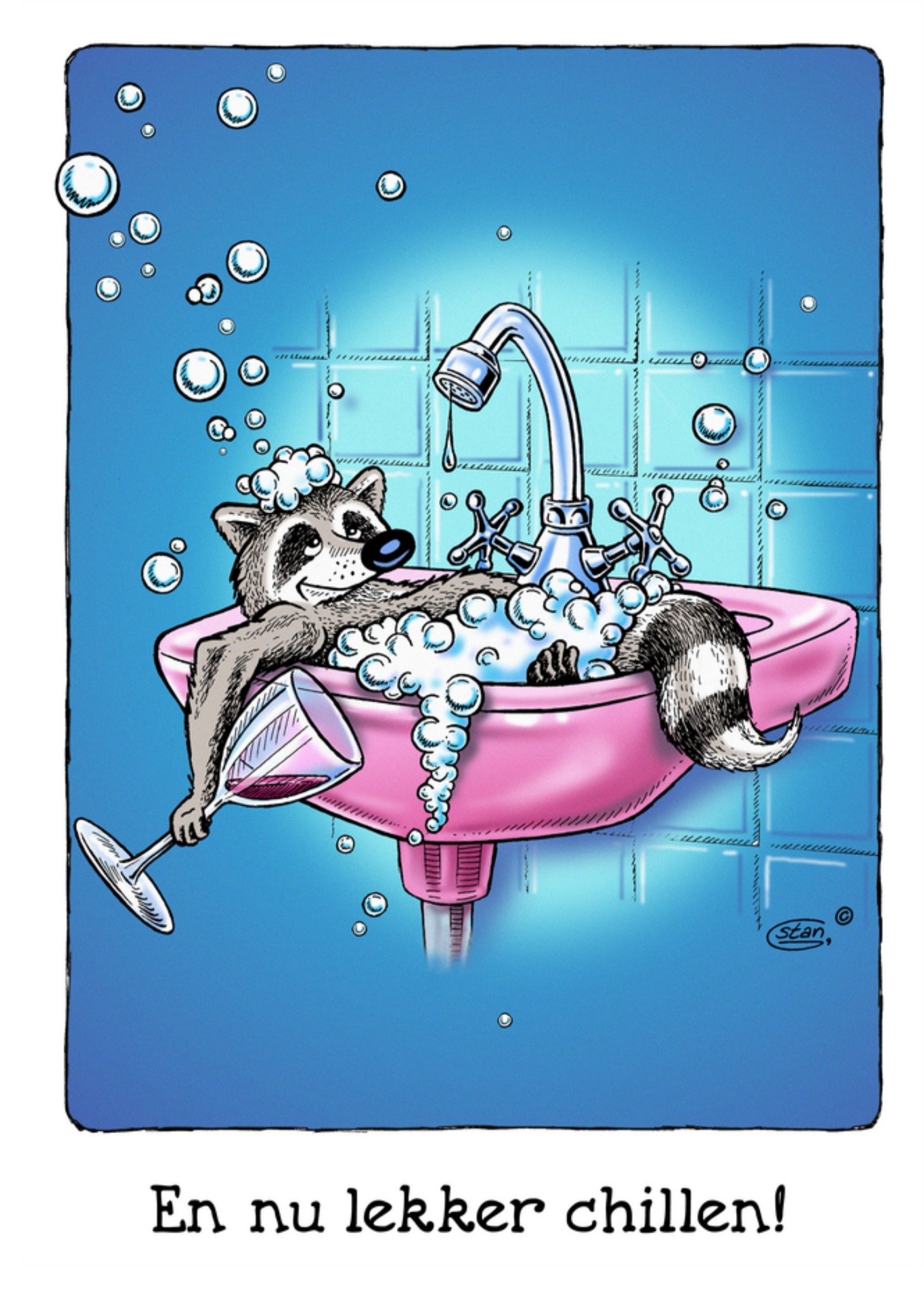 Bengels Bedanktkaart Lekker Chillen! Kaart Stan Groenland