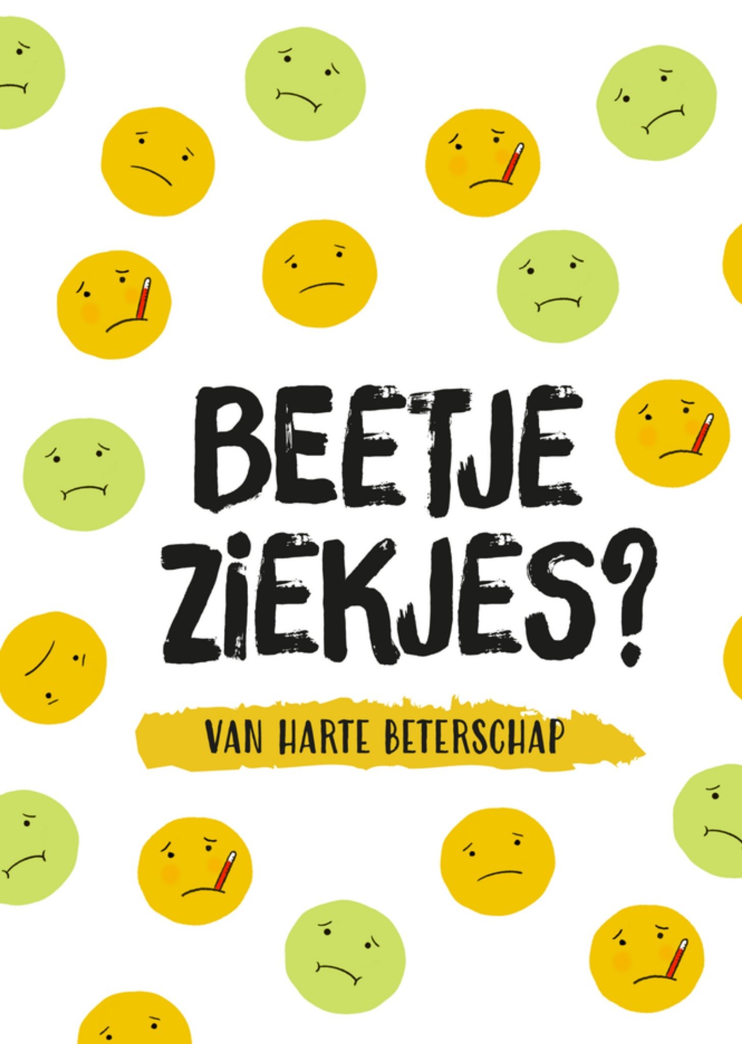 Beterschapskaart smileys Greetz