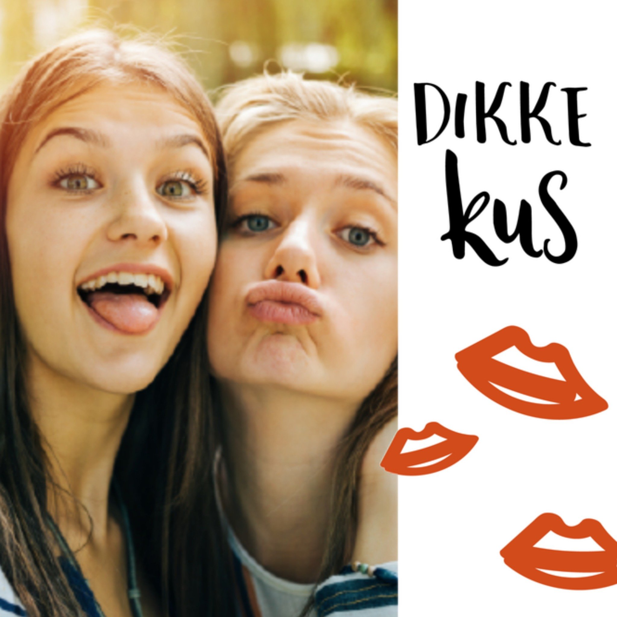 Greetz Vriendschapskaart foto Vierkant