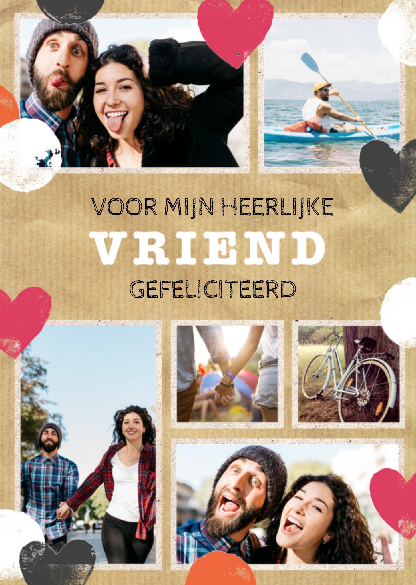 Greetz Verjaardagskaart fotokaart vriend Standard Card