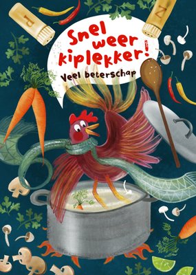 Fishuals | Beterschapskaart | Snel weer kiplekker