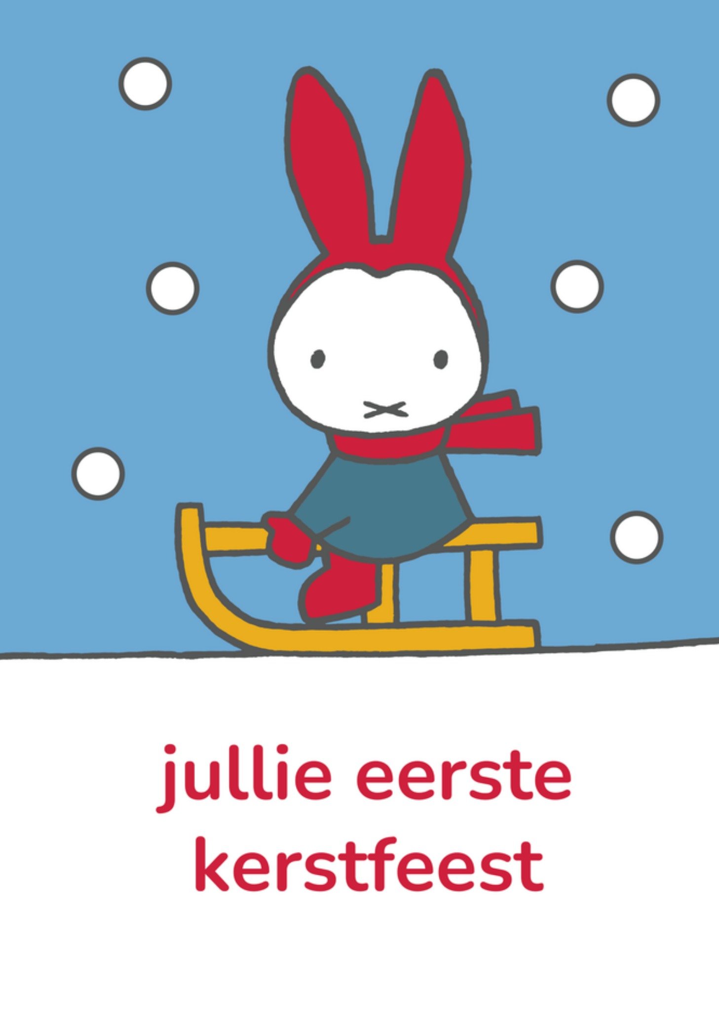 Nijntje Miffy Kerstkaart Jullie eerste Kerstfeest Standard Card