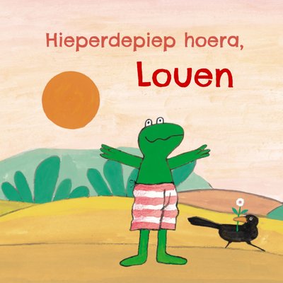 Kikker | Verjaardagskaart | Hieperdepiep hoera