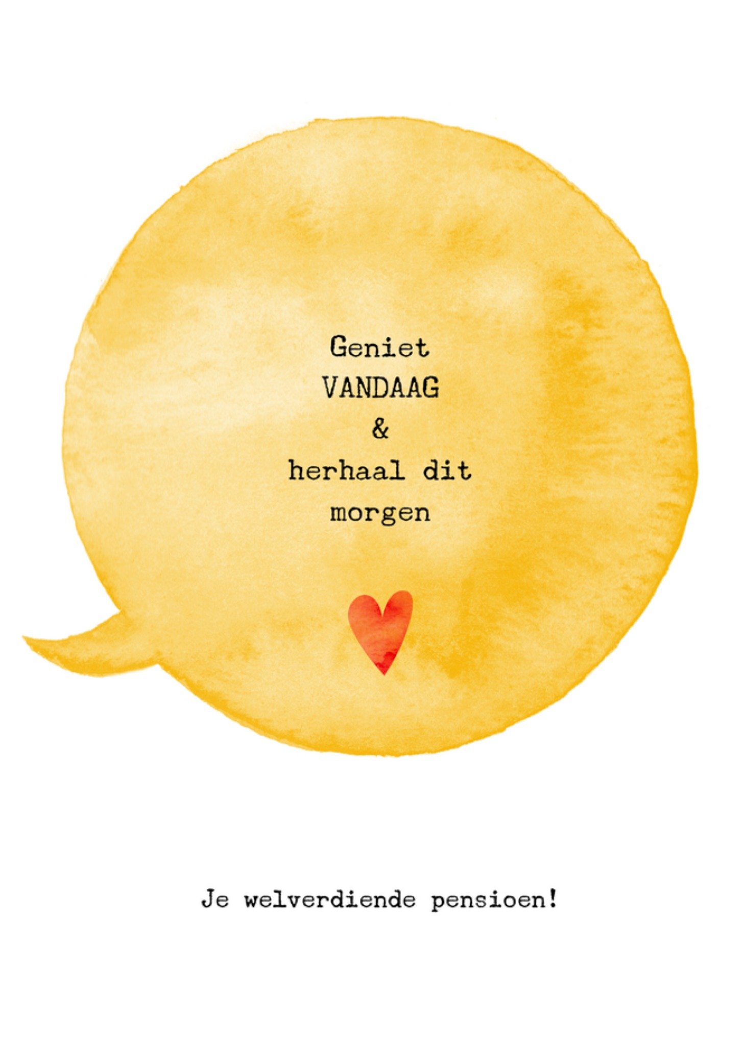 Bright Spot Pensioen kaart geniet Standard Card