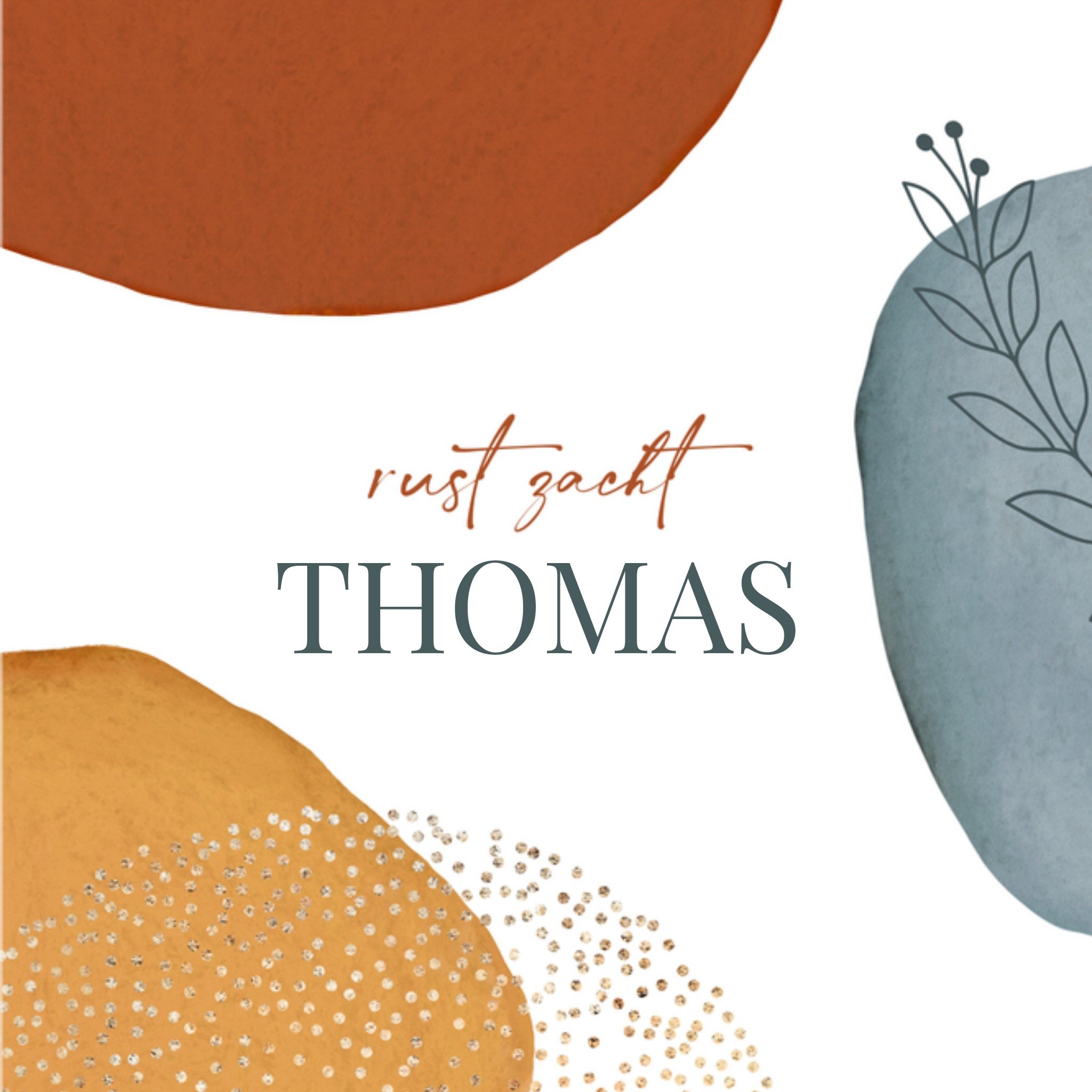 Papercute Condoleancekaart Rust zacht Met naam Vierkant