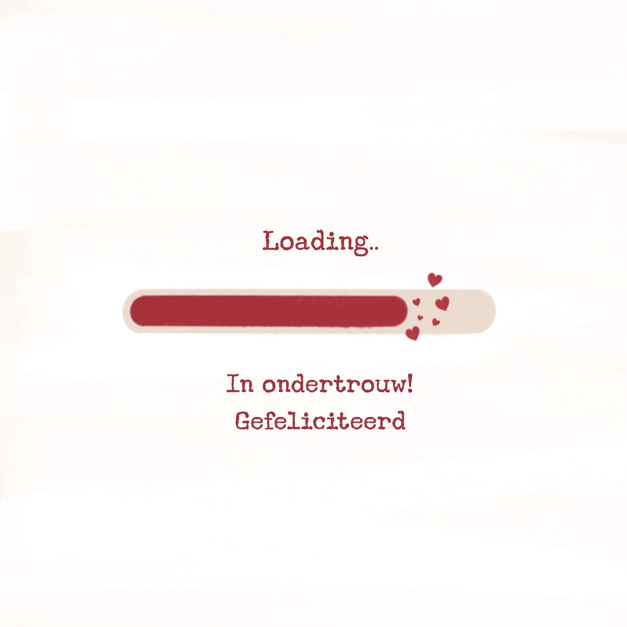 Greetz Huwelijkskaart Ondertrouw Vierkant