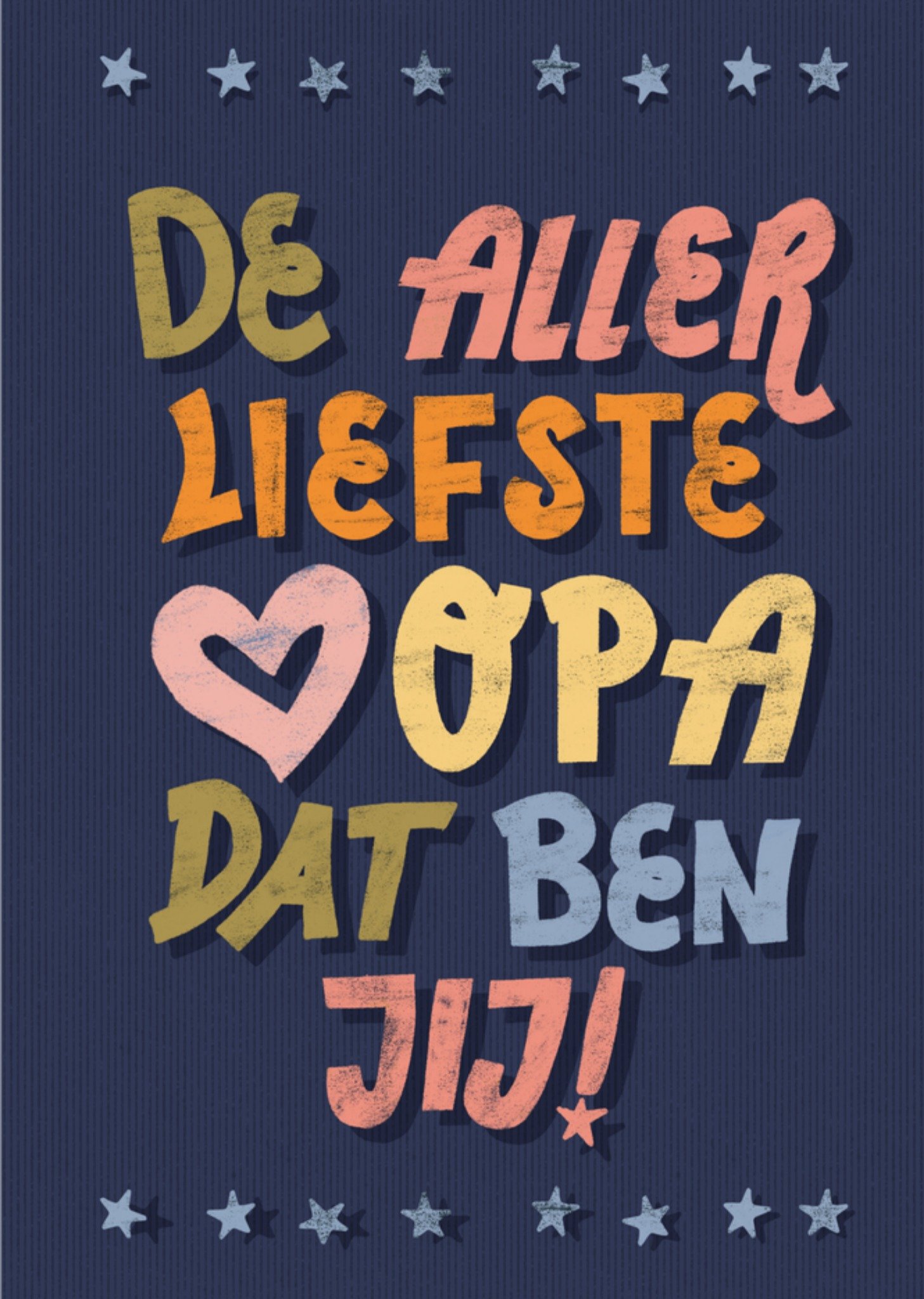 Greetz Vaderdagkaart 3D typografie Standard Card