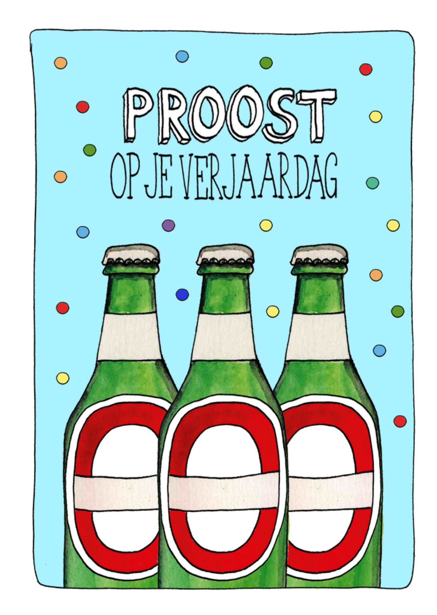 Verjaardagskaart Bier Proost! Kaart Sandysign