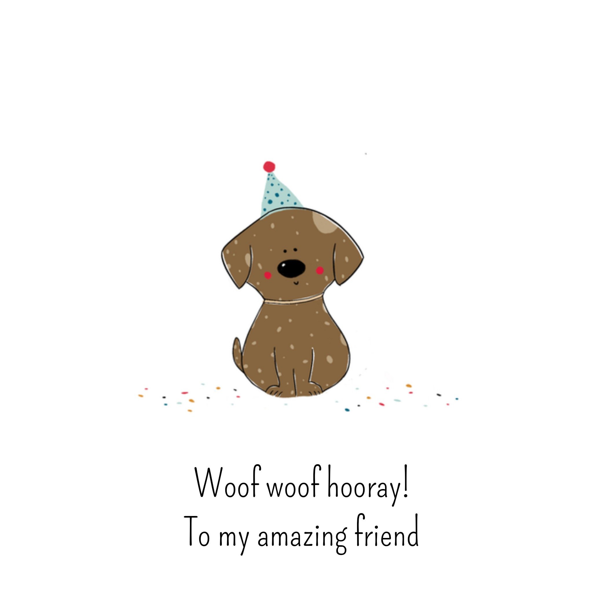 Greetz Verjaardagskaart To my amazing friend Vierkant