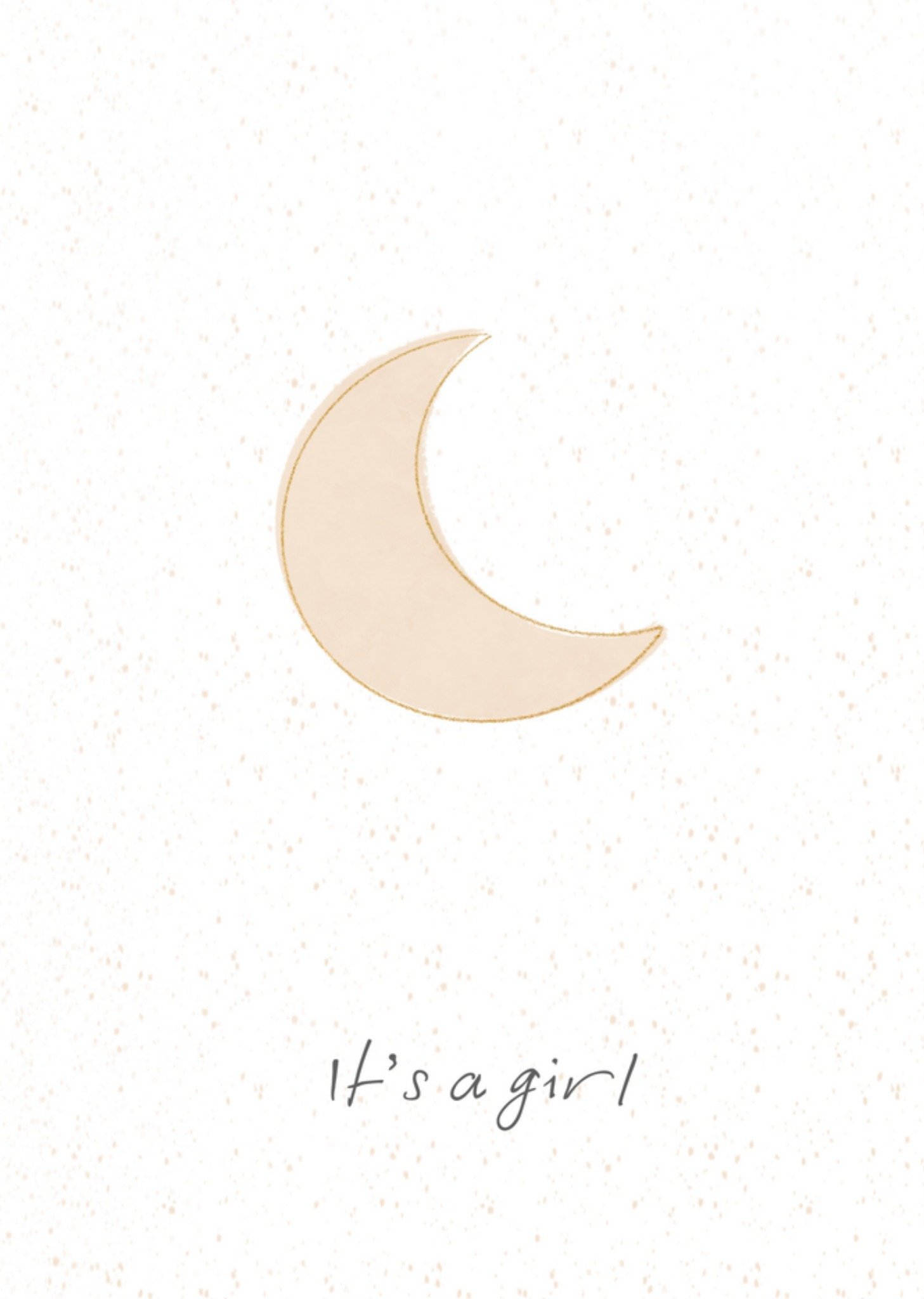 Geboortekaart maan it