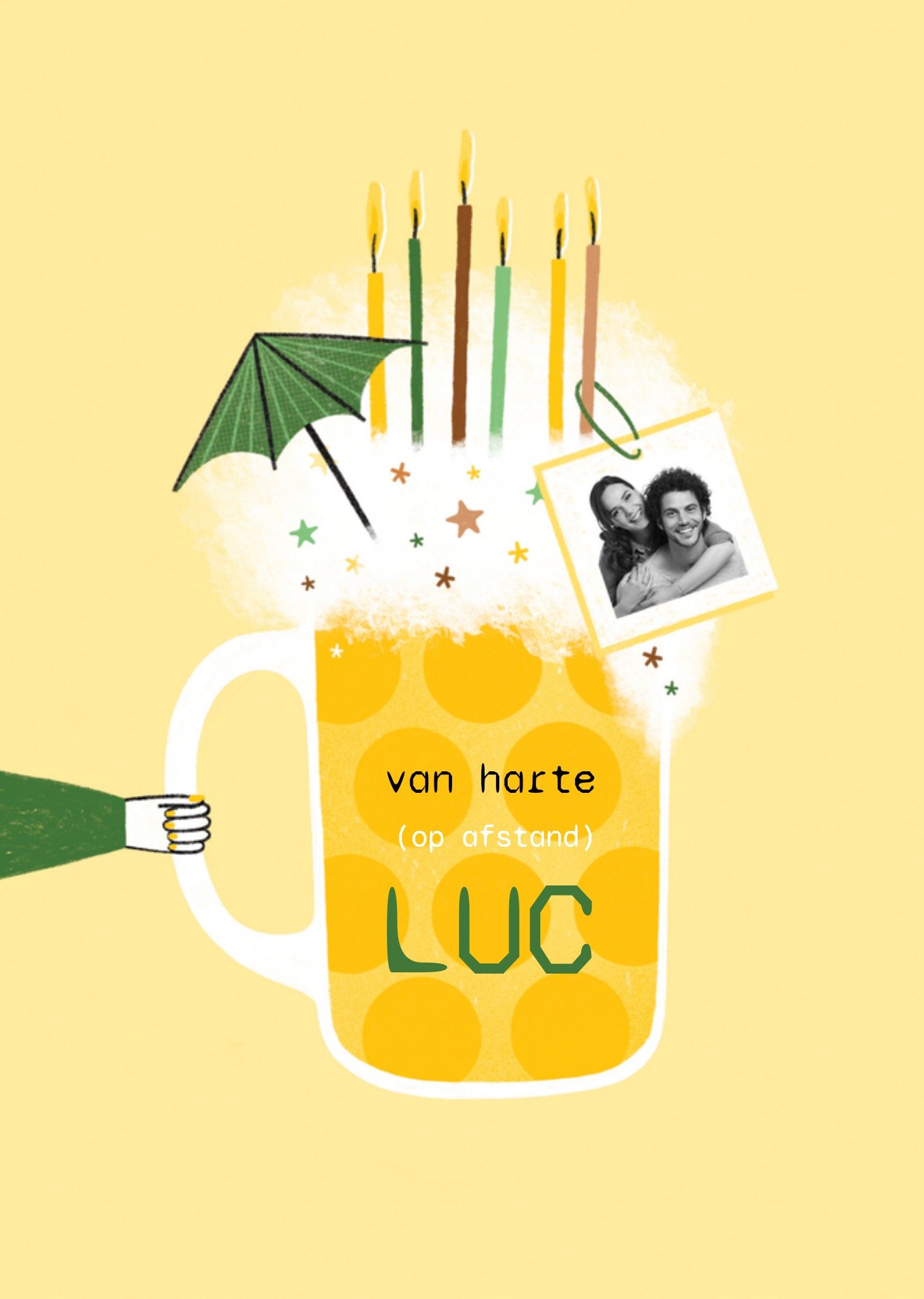 Verjaardag Bier Foto Kaart Marieke Witke