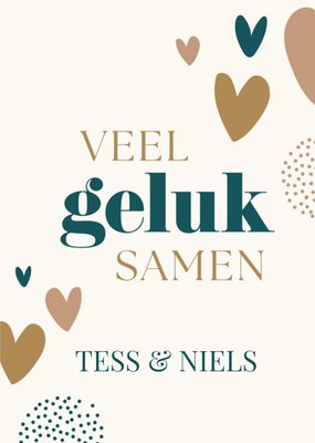 Papercute | Huwelijkskaart | Veel geluk