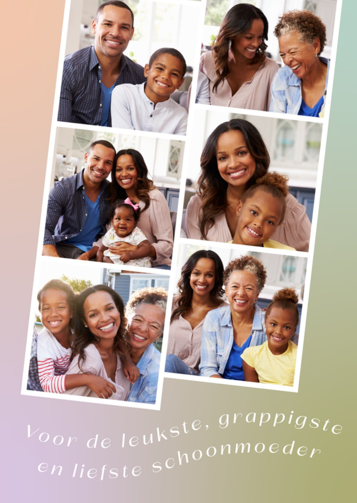 Moederdagkaart Voor de leukste, grappigste en liefste schoonmoeder Fotokaart Kaart Greetz