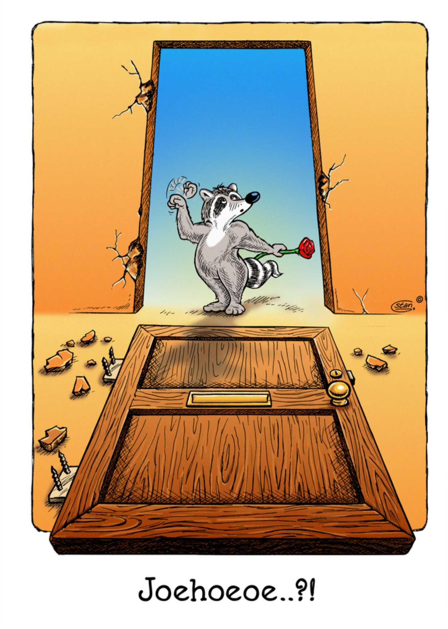 Bengels Valentijnskaart Joehoehoe..?! Kaart Stan Groenland