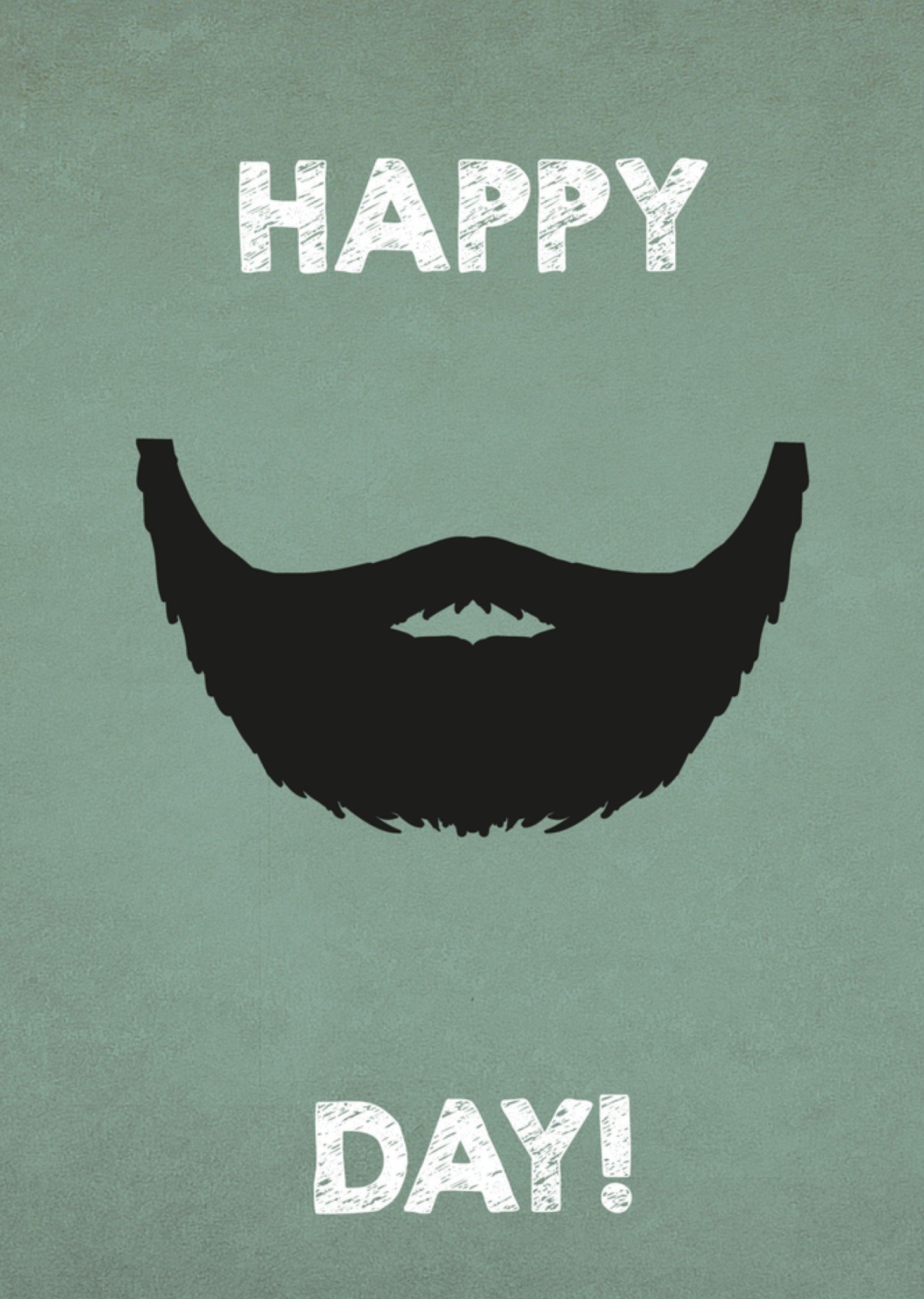 Wenskaart met baard Kaart Greetz