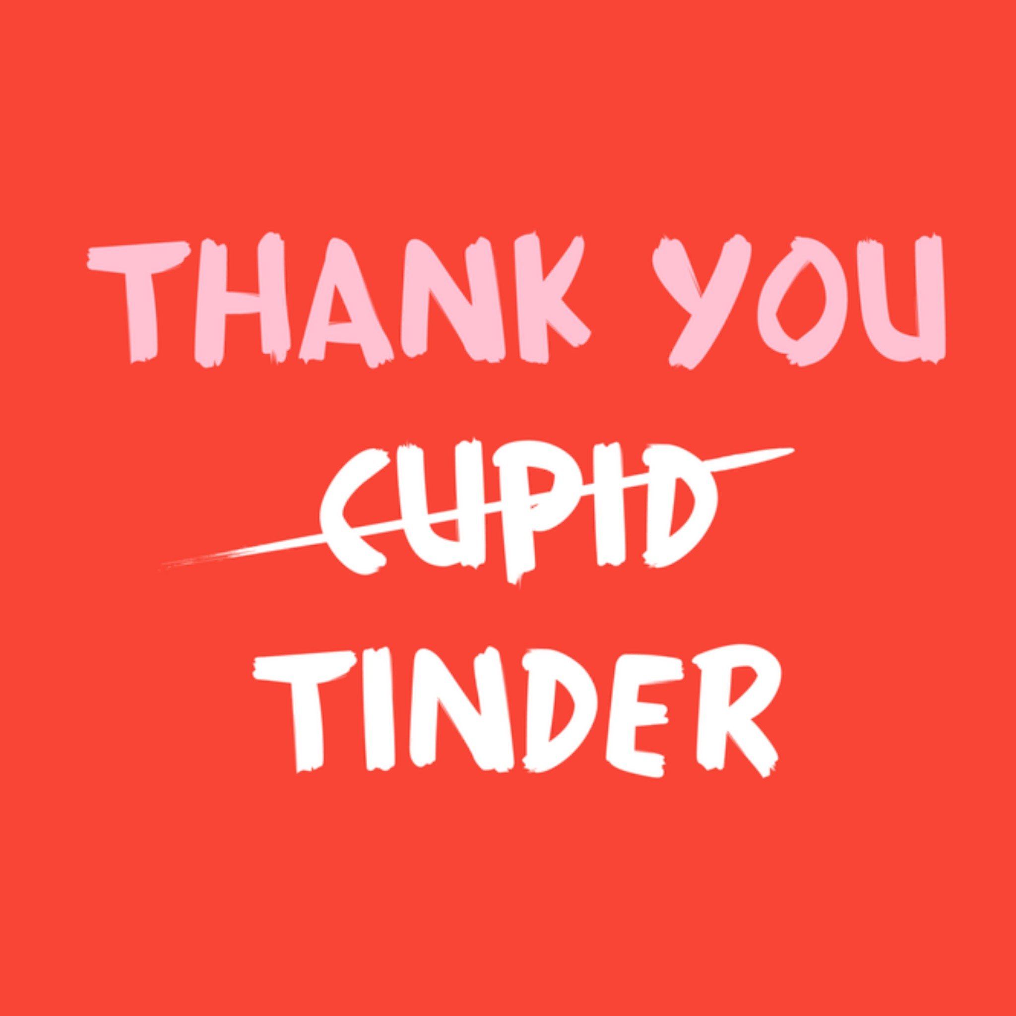Greetz Valentijnskaart Thank you tinder Vierkant