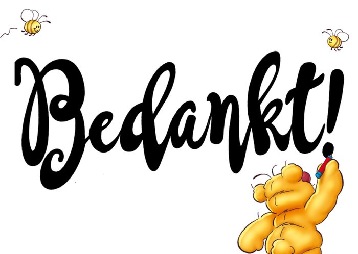 Doodles | Bedankkaart | bedankt! | beer