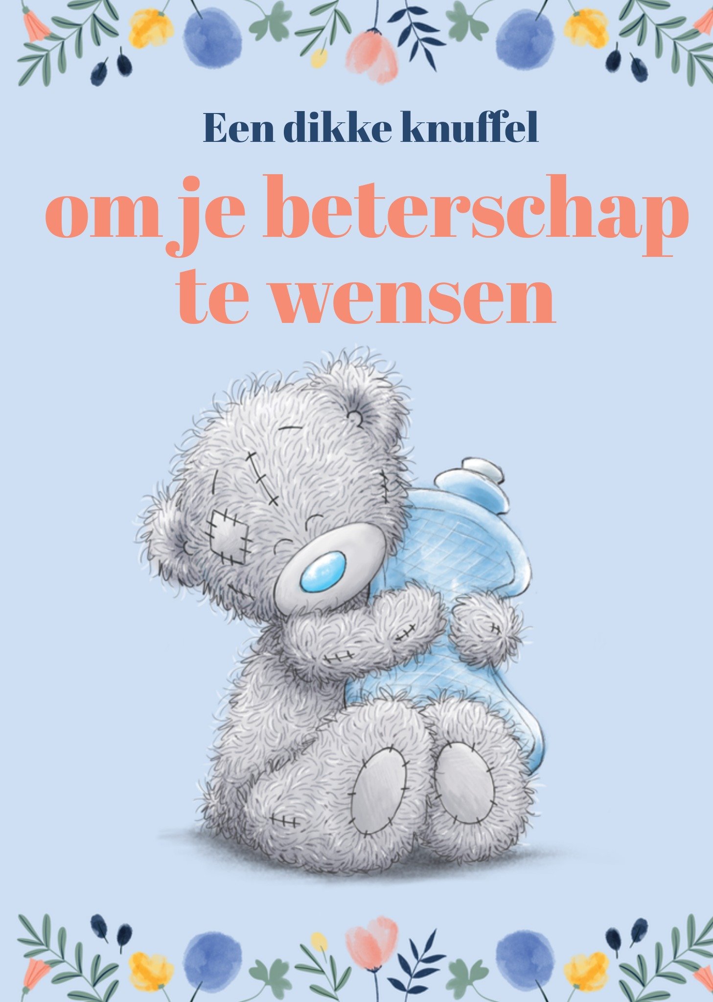 Beterschapskaart Tatty Teddy Dikke knuffel Kaart Me to You