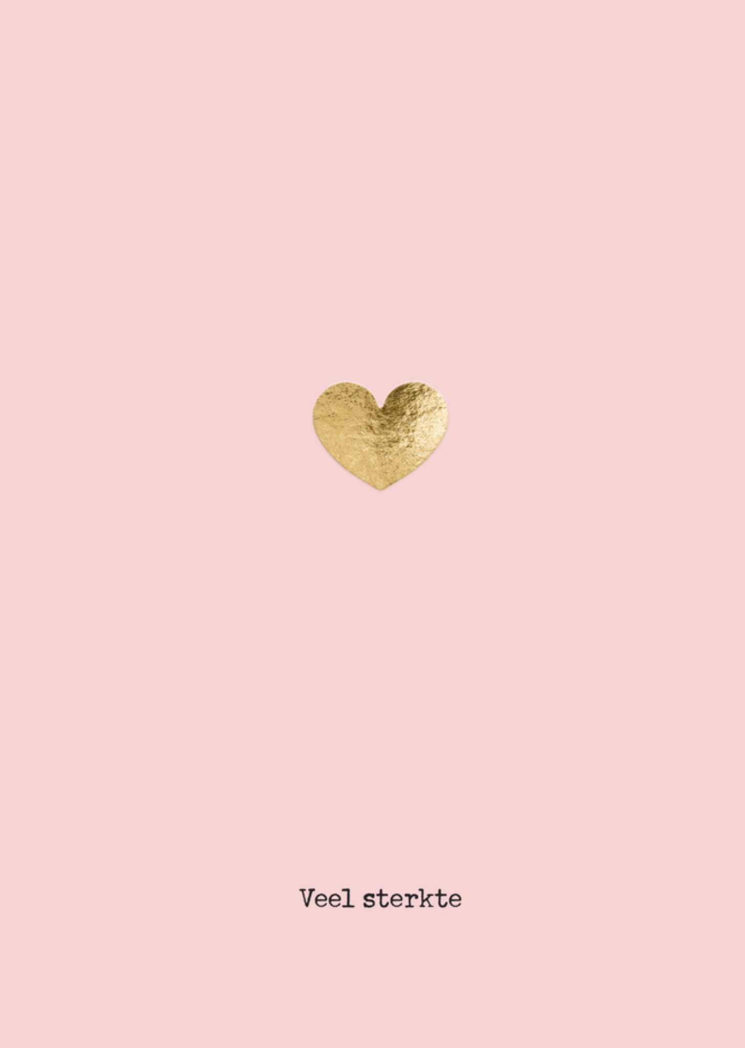 Bright Spot Sterkte kaart Glitter hart Standard Card