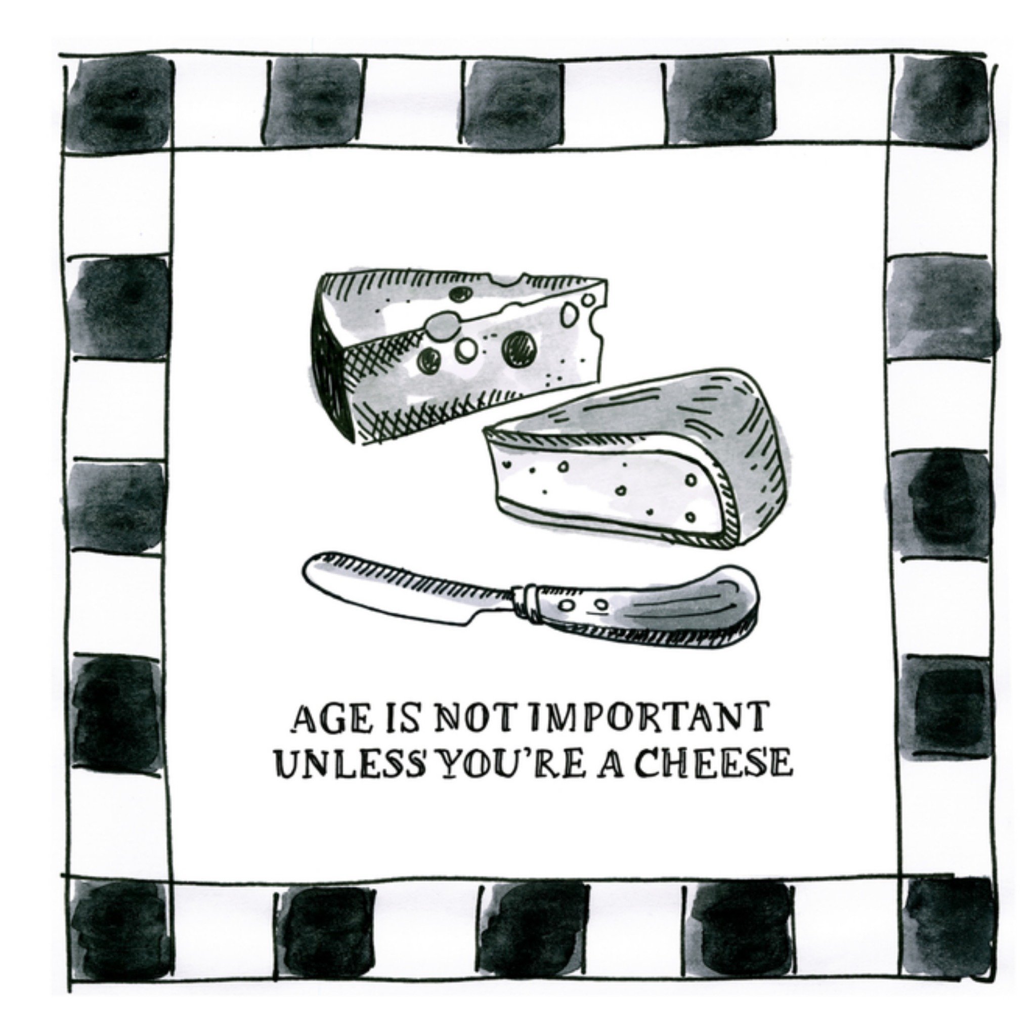 Blond x Noir Verjaardag Cheese Vierkante Kaart Blond Amsterdam