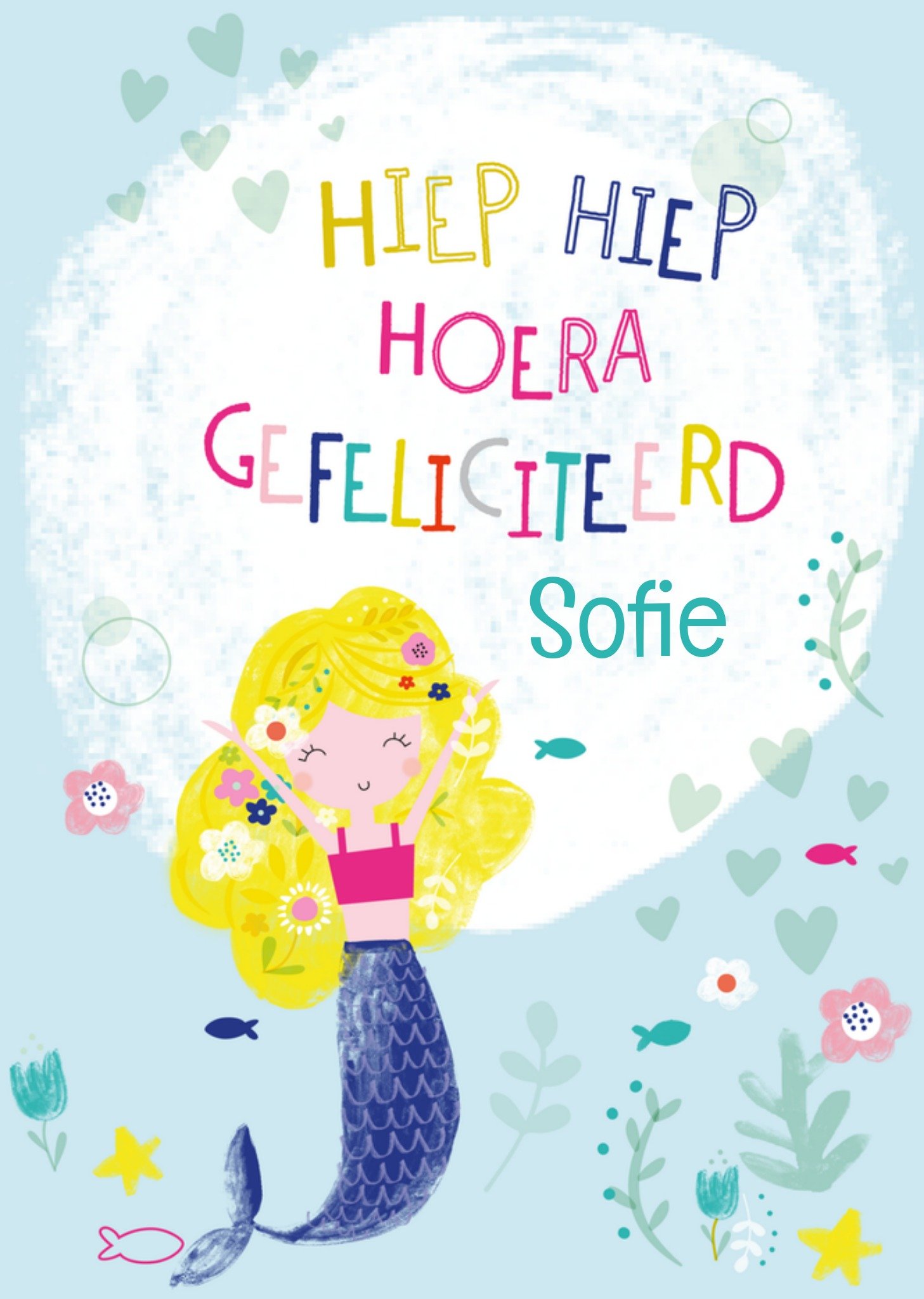 Verjaardagskaart Zeemeermin Kaart TMS