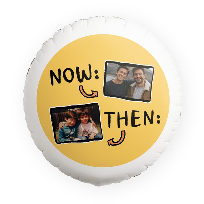 Ballon | Now & Then | Foto aanpasbaar