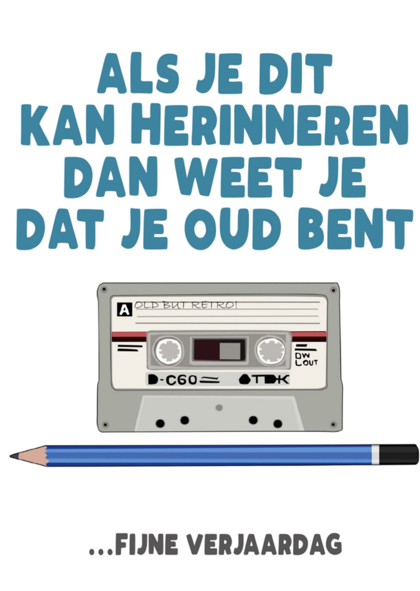 Verjaardagskaart cassette Kaart Filthy Sentiments