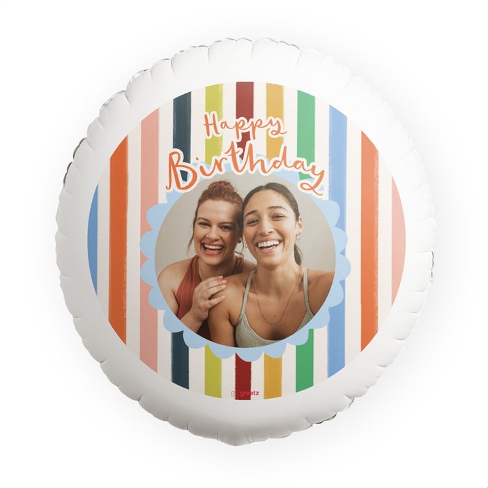 Ballon | Happy Birthday | Foto aanpasbaar