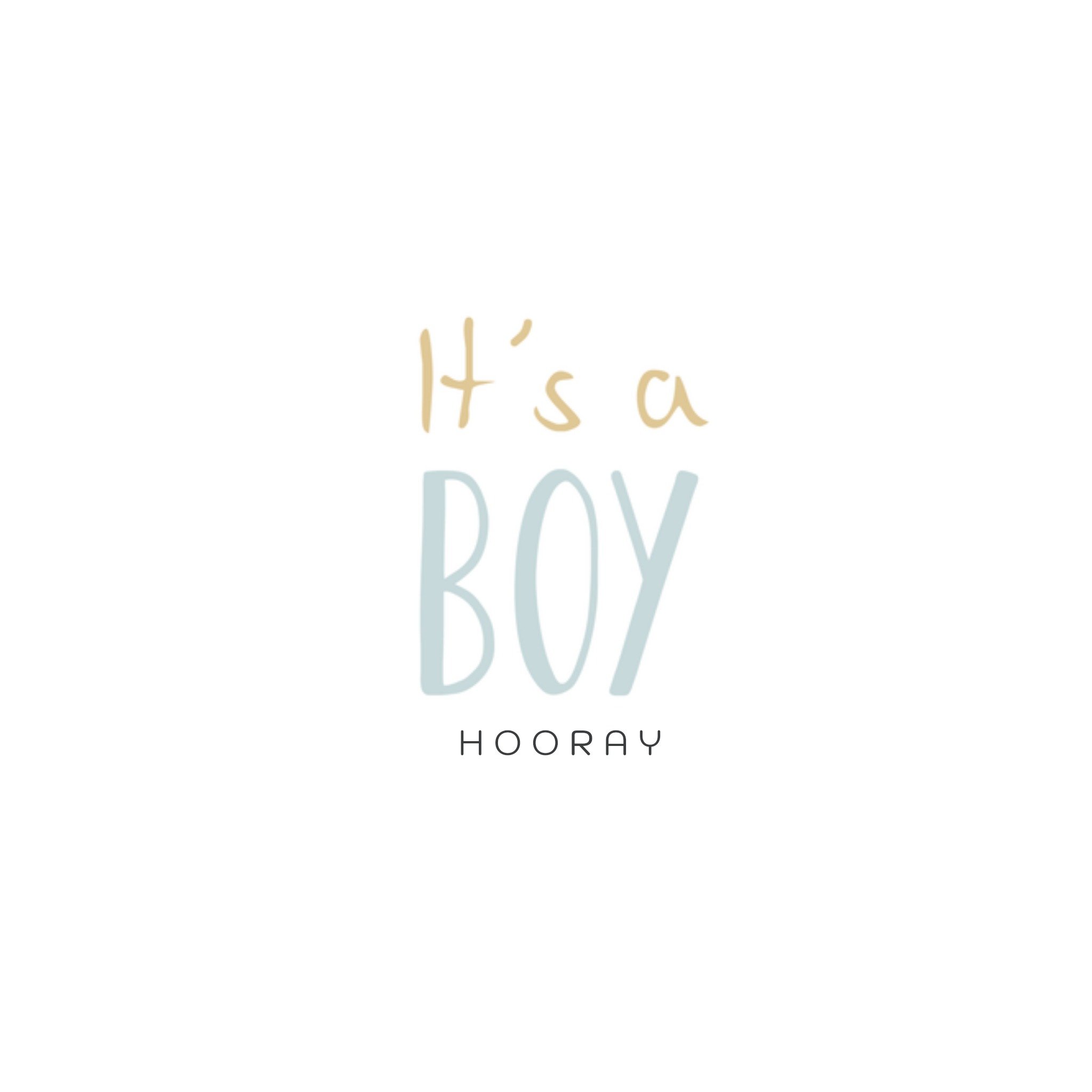 Greetz Geboortekaart boy Vierkant