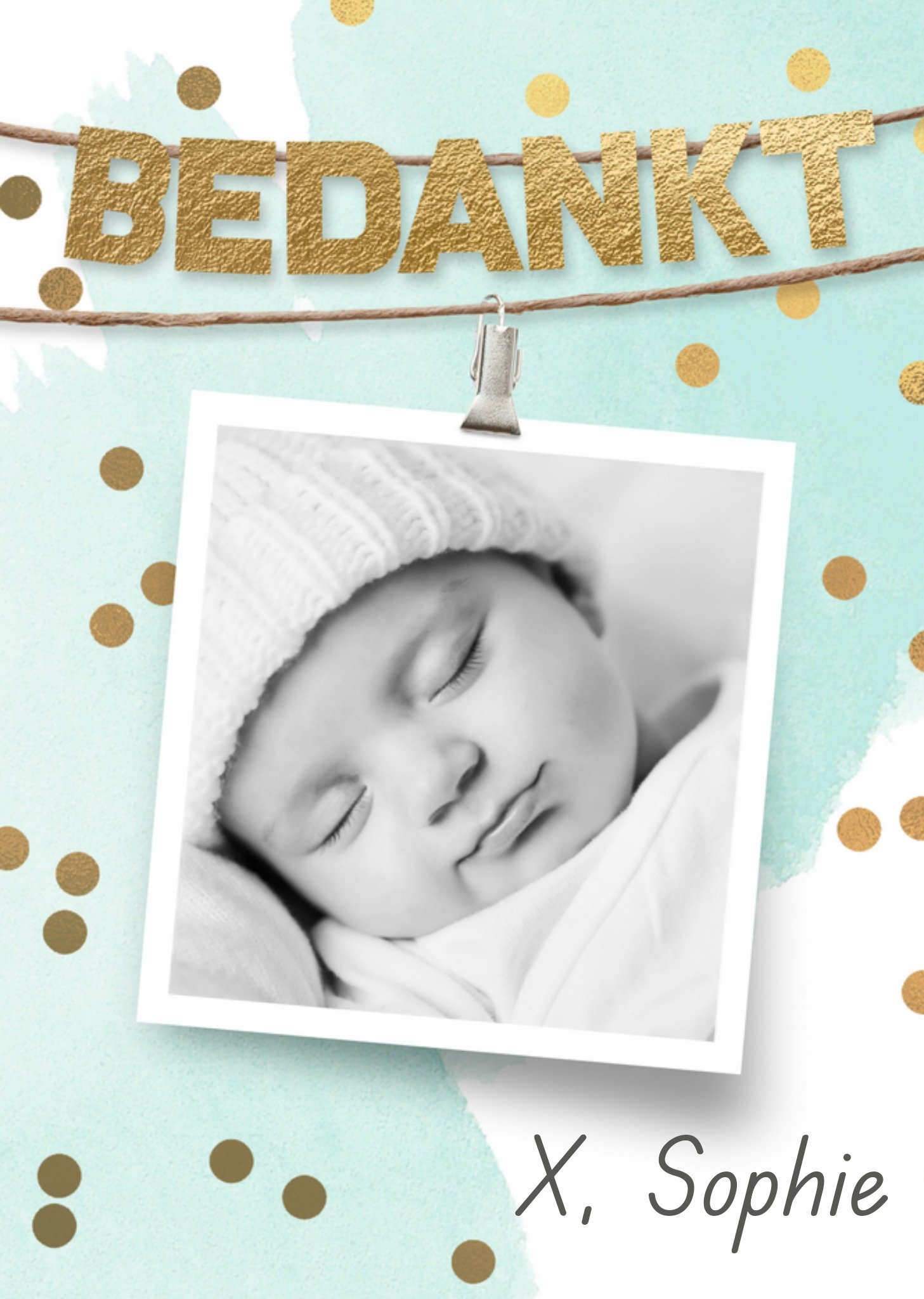 Bedanktkaart Met foto Kaart Luckz