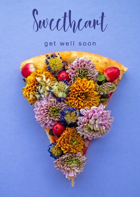Photoflash | Beterschapkaart | Bloemen pizza