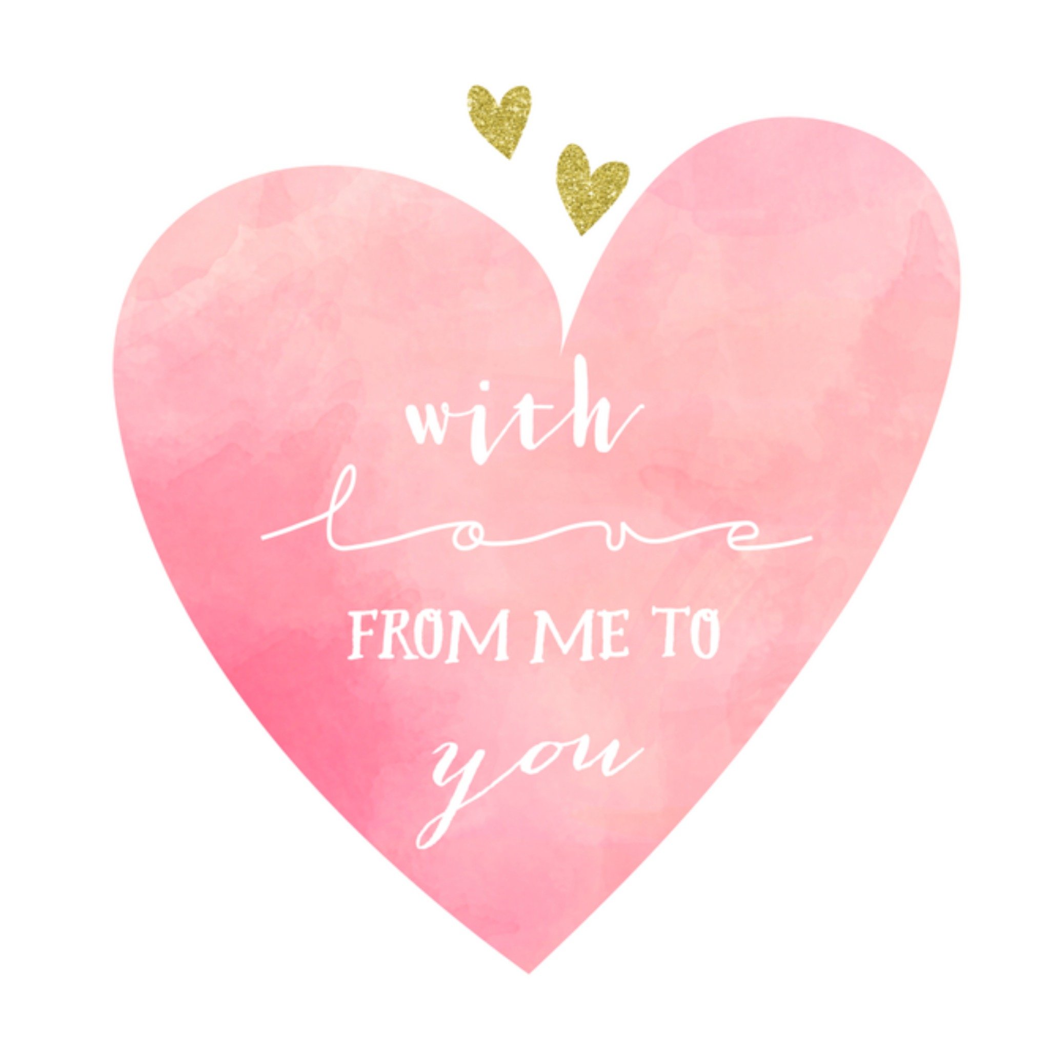 Vriendschapskaart hartje love Vierkante Kaart Tsjip