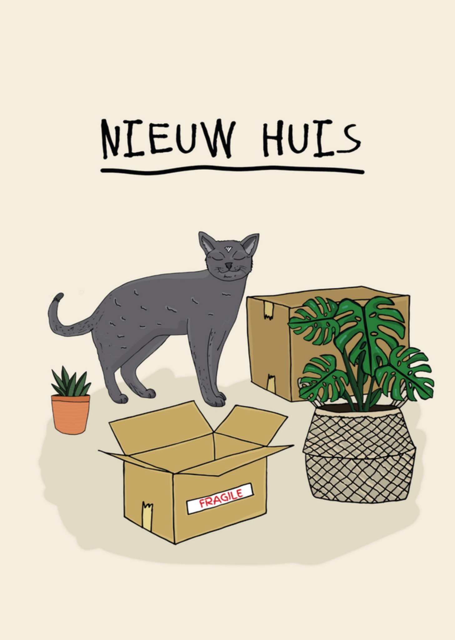 Nieuwe woning kaart illustratie Kaart Pearl Ivy