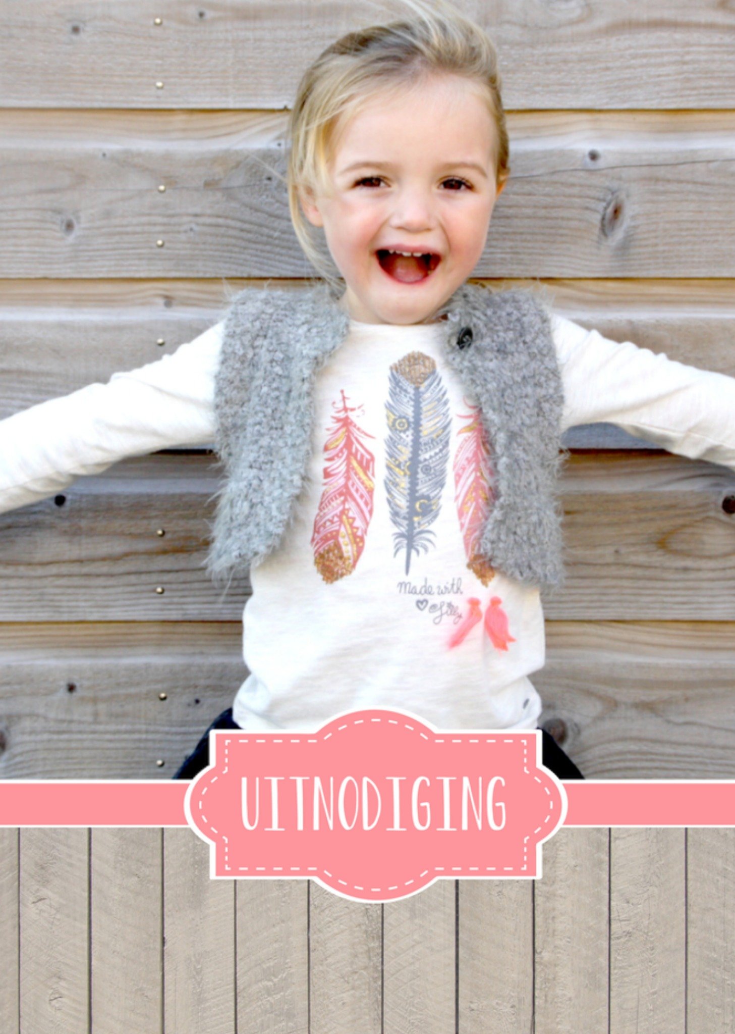 Kinderfeestje Lief Foto Kaart Greetz