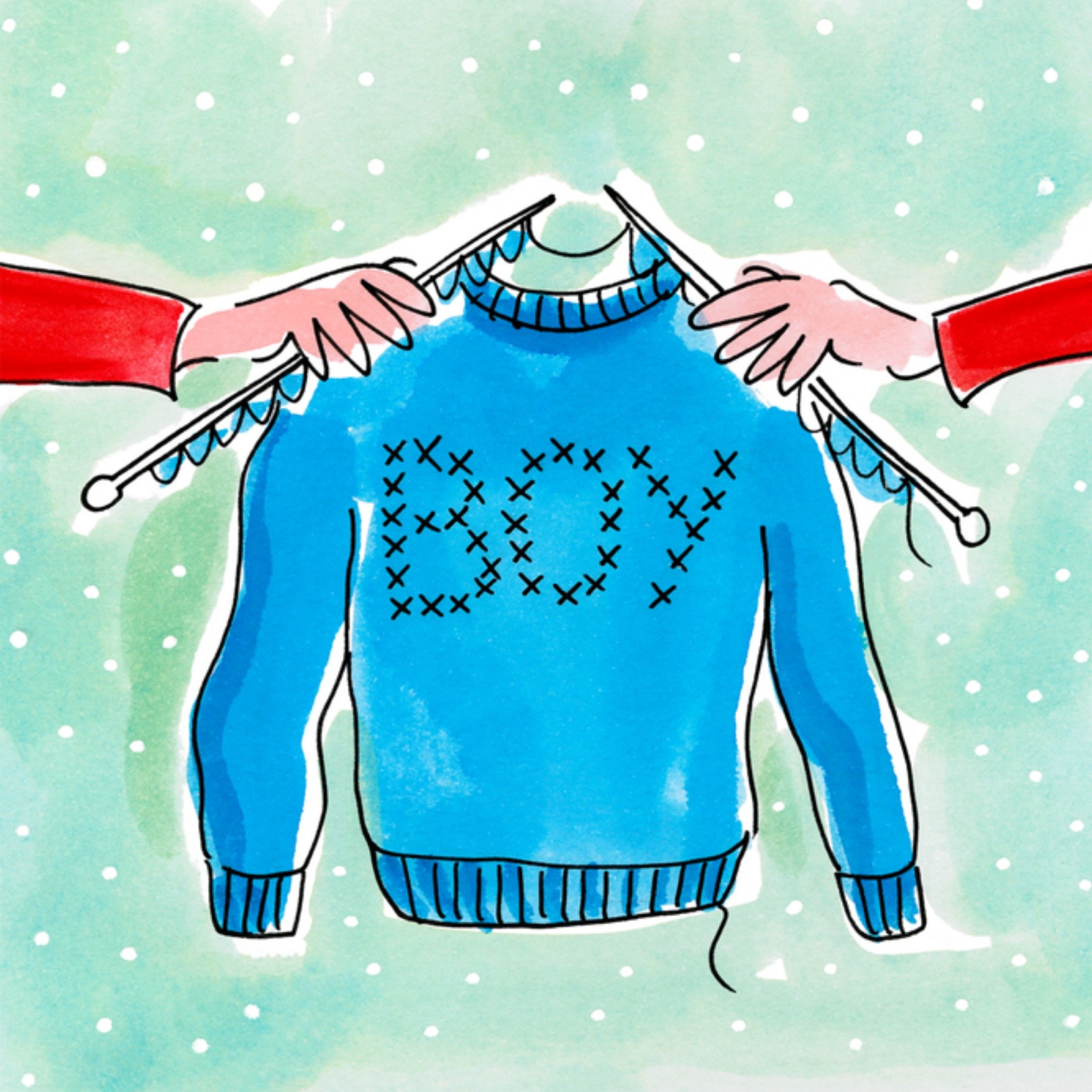 Geboortekaart trui jongen Vierkante Kaart Blond Amsterdam