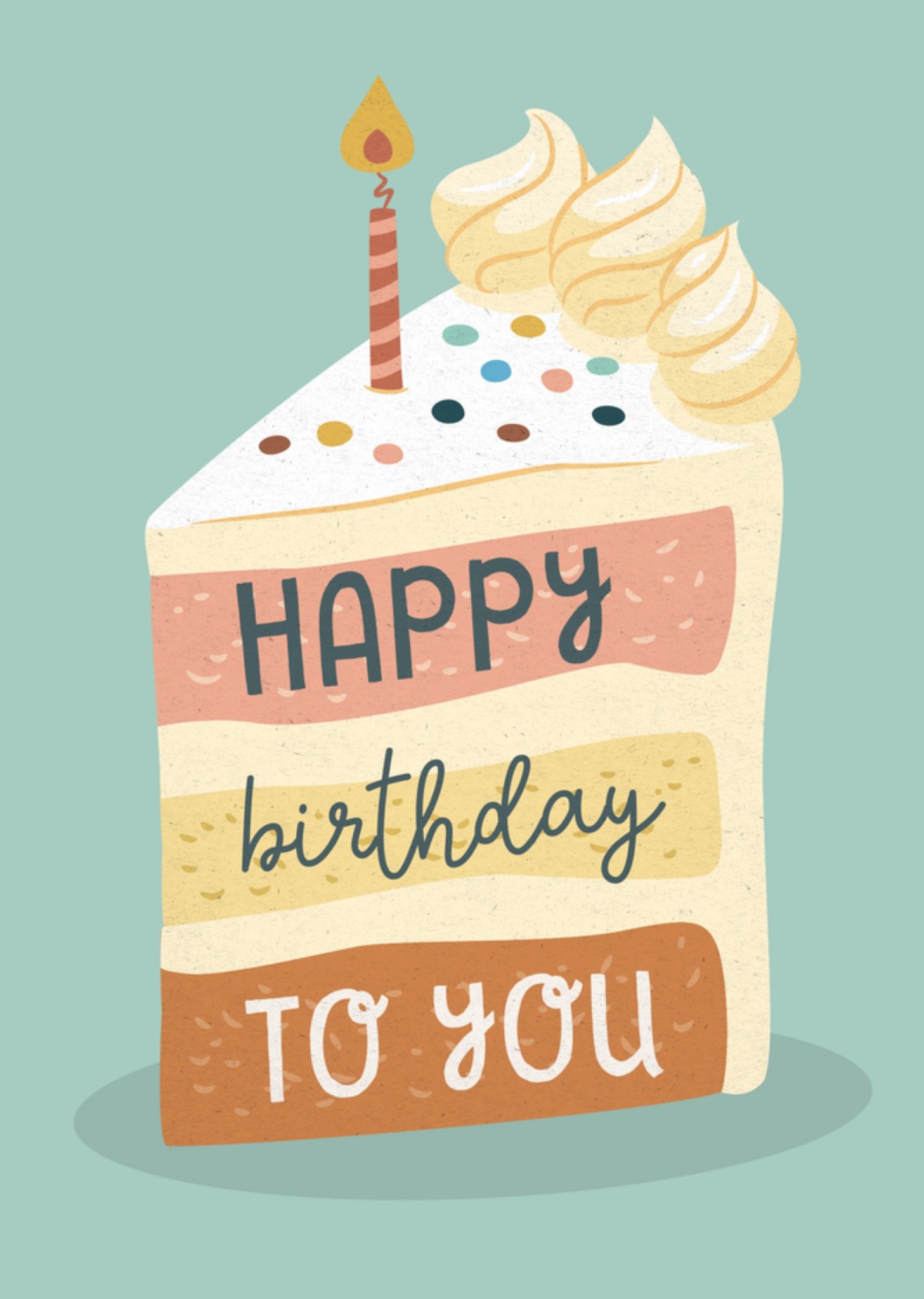 Greetz Papercute Verjaardagskaart Happy birthday to you Standard Card