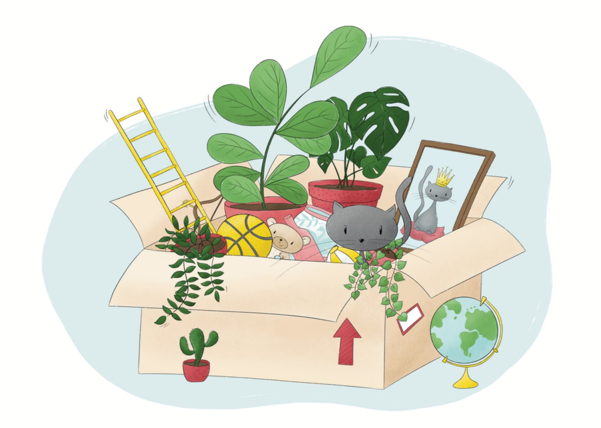 Nieuwe woning kaart Dieren Kaart Studio Fred Illustraties