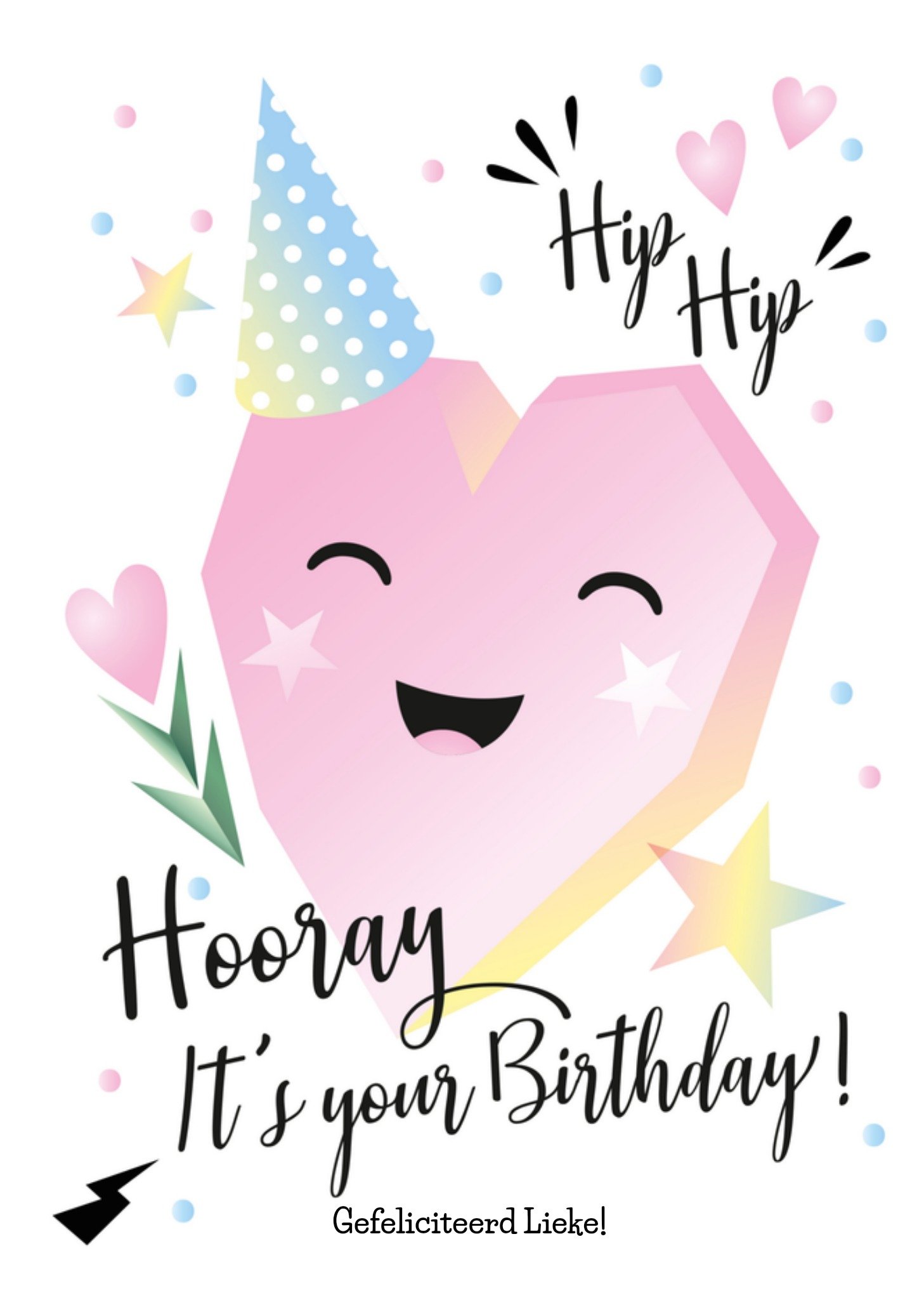 Verjaardagskaart Hart Kaart Luckz