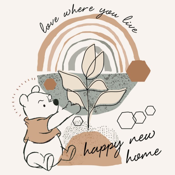 Disney | Nieuwe woning kaart | Winnie de Poeh | Love where you live