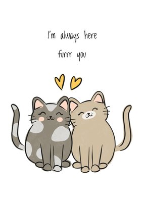 Greetz | Denken aan kaart | kat | lief
