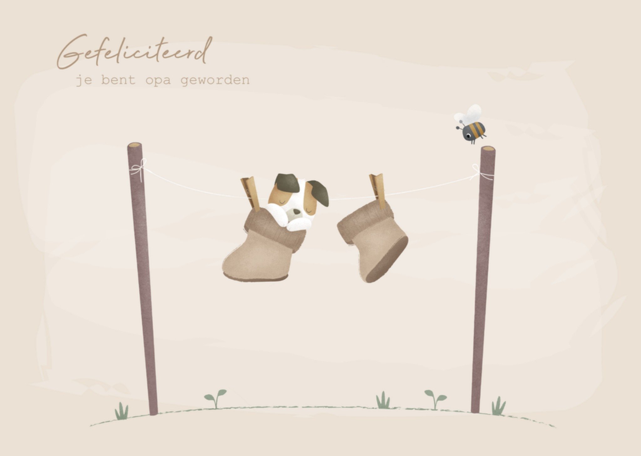 Geboortekaart Opa Kaart Little Dutch